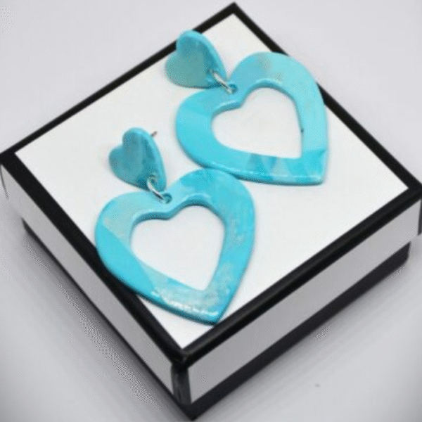 Turquoise Heart Earrings
