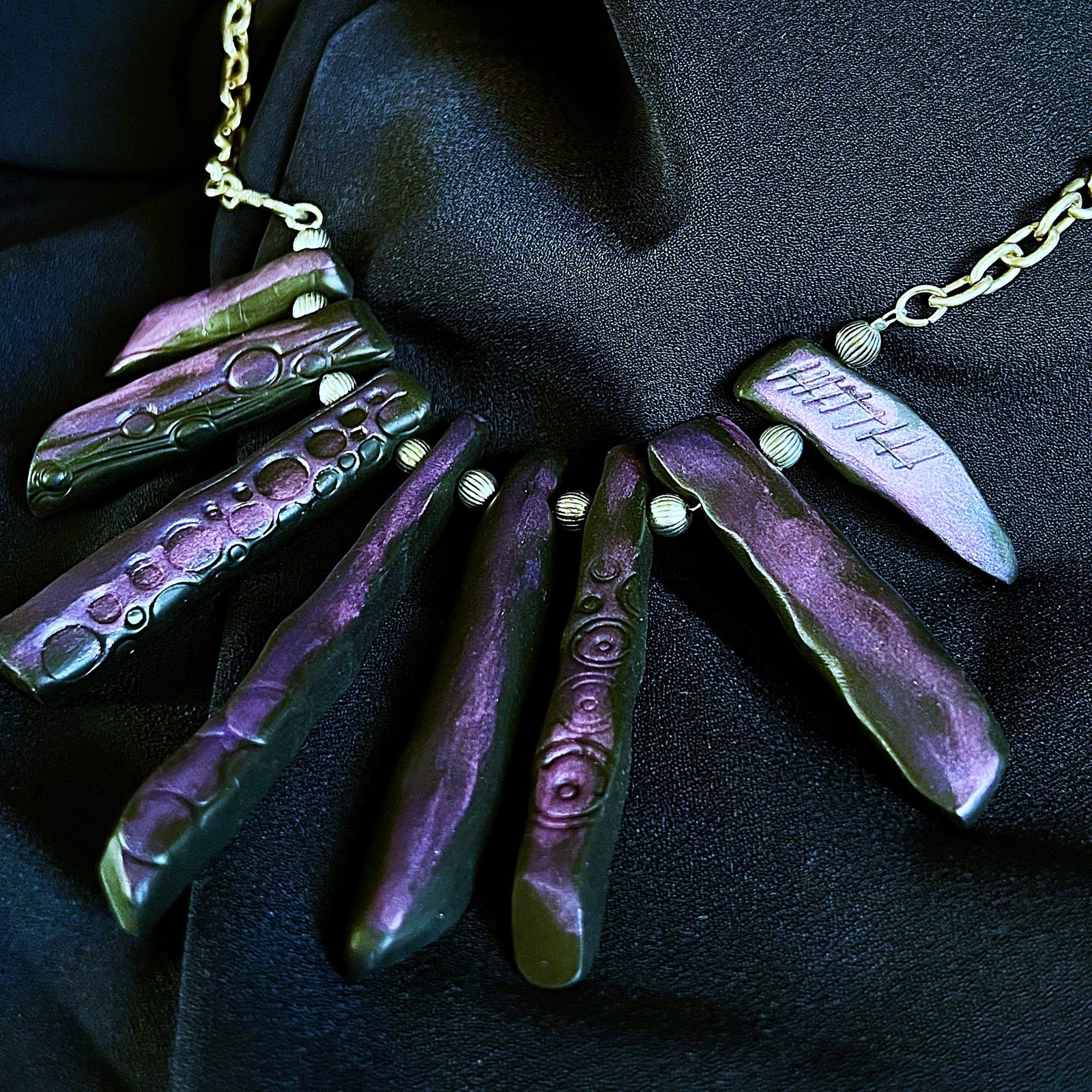 Ancient Wisdom: Handcrafted Monolith Inspired Necklace